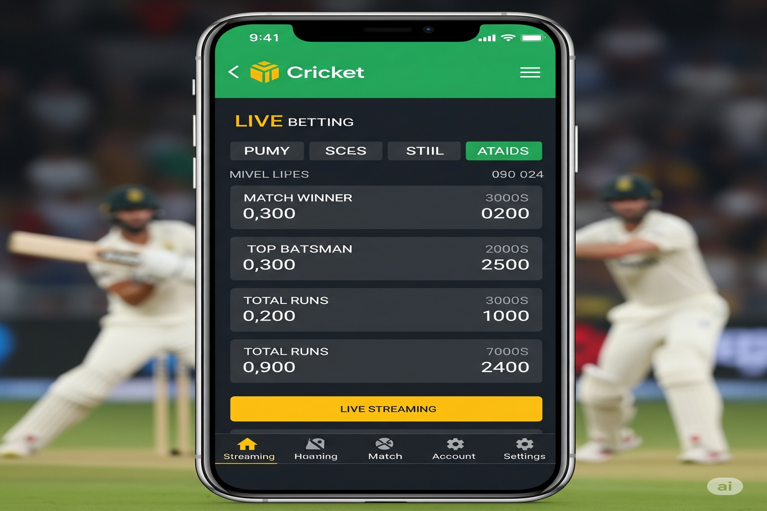 Cricket Betting App