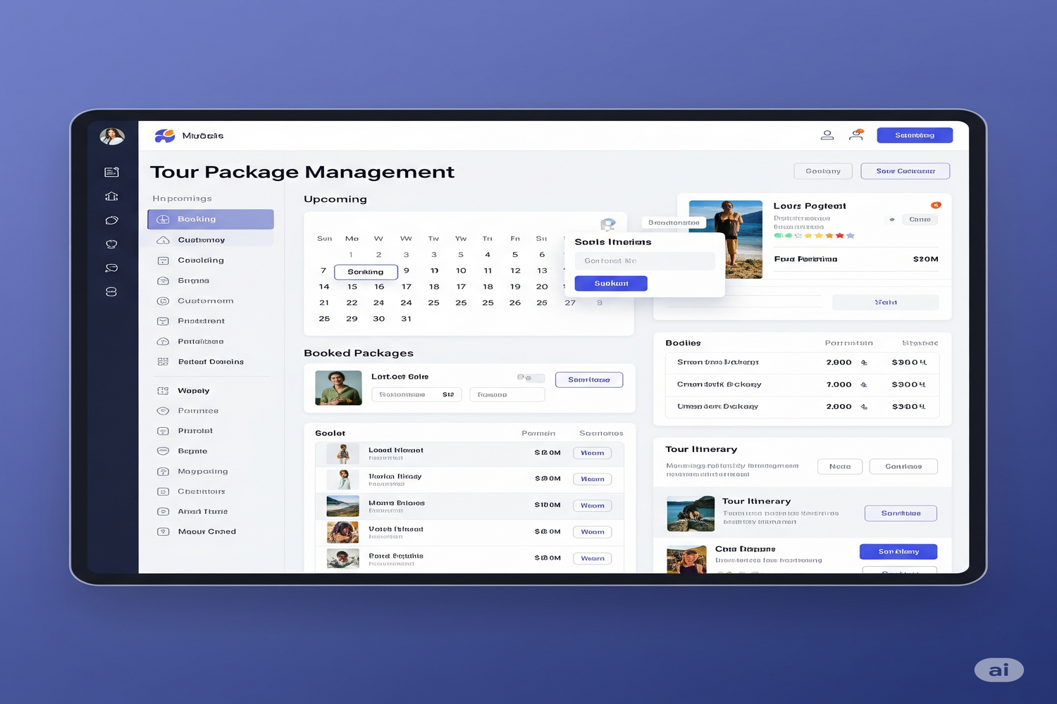 Tour Package Management System
